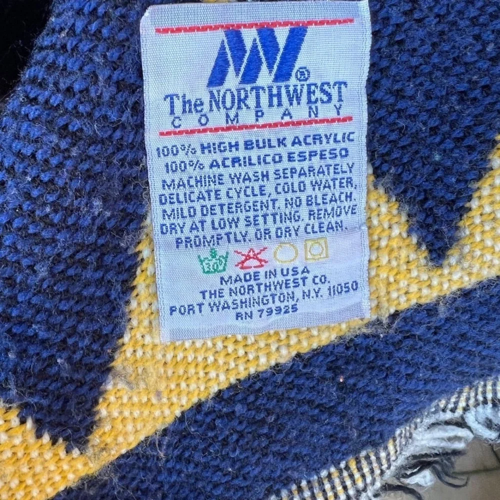 Notre Dame University Throw Blanket Made In USA